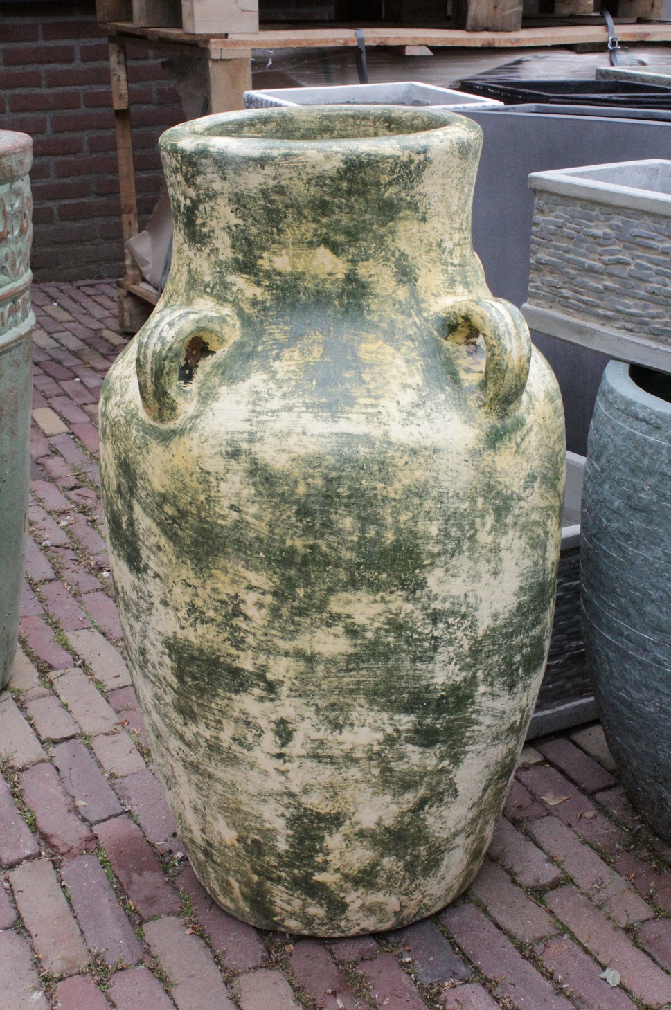 Sada Af en toe morfine Kruik / amfora aardewerk groen – Hal54.nl