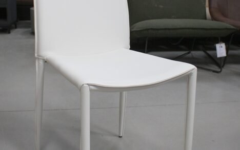 Eetkamerstoel wit kunstleer