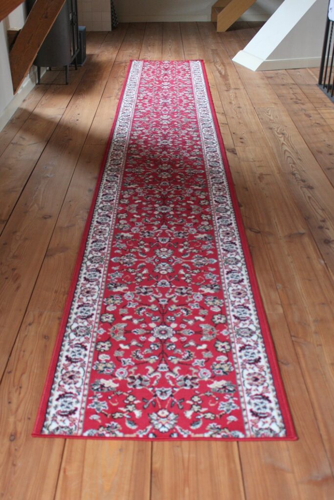 Loper / vloerkleed rood Perzisch 80x500