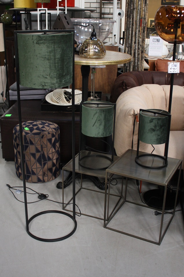 Vloerlamp + 2 tafellampen Santos Light & Living