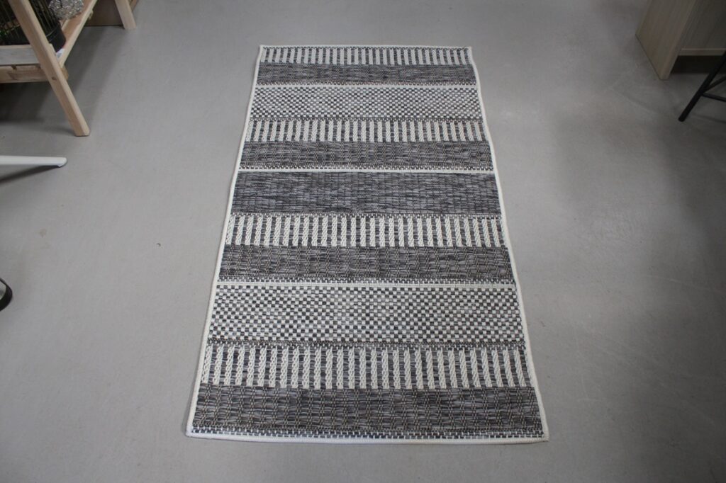 Vloerkleed / buitenkleed antraciet 80x150