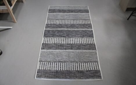 Vloerkleed / buitenkleed antraciet 80x150