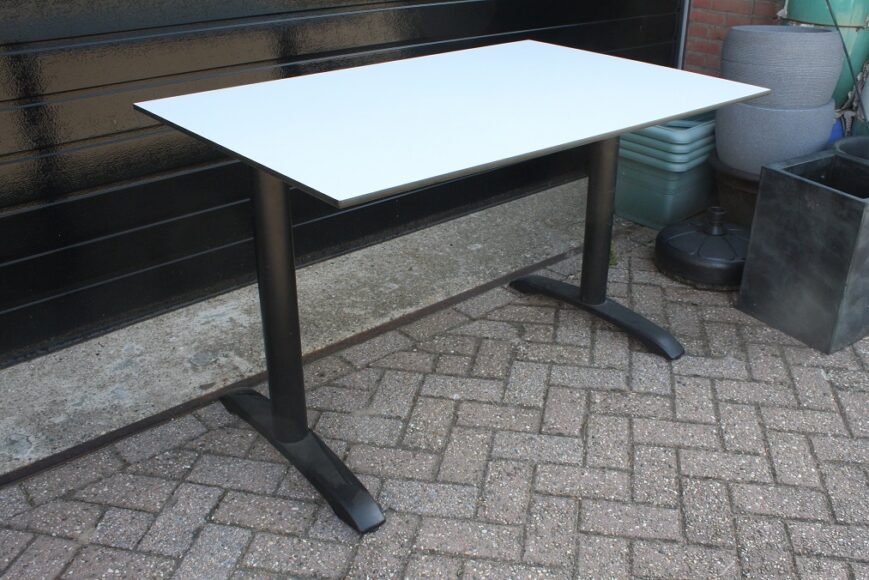 Terrastafel HPL wit 120 x 80 cm. - Afbeelding 3