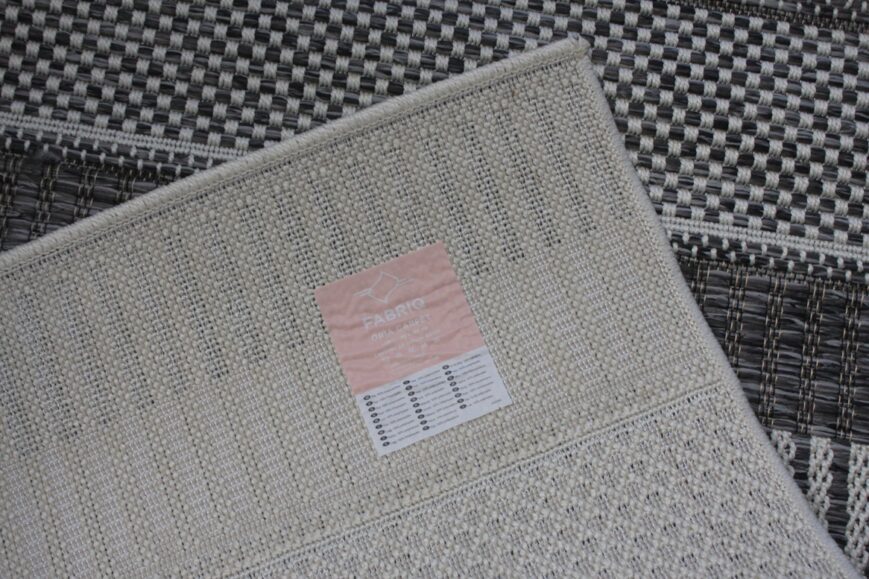 Vloerkleed / buitenkleed antraciet 80x150 - Afbeelding 2