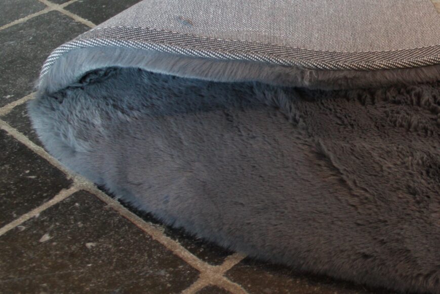 Vloerkleed Comfy Ø160 Dark Grey (gratis verzending) - Afbeelding 3