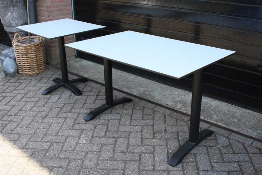Terrastafel HPL wit 70 x 80 cm. - Afbeelding 4