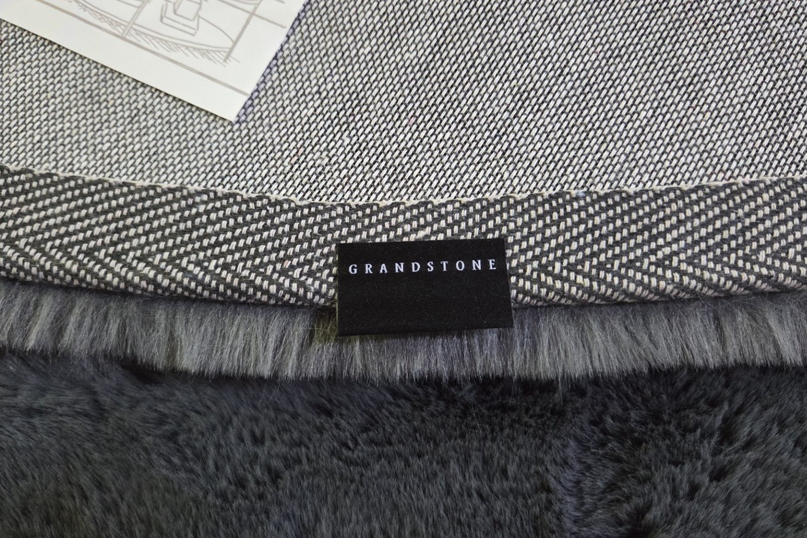 Vloerkleed Comfy Ø200 Dark Grey (gratis verzending) - Afbeelding 4