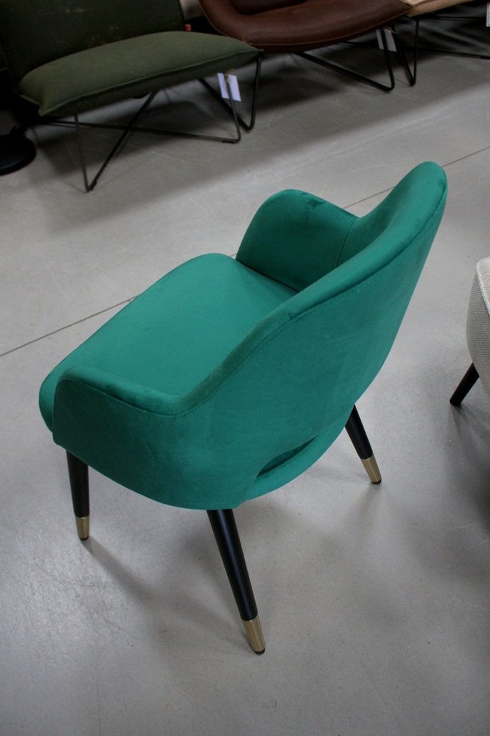 Eetkamerstoel velvet groen - Afbeelding 4