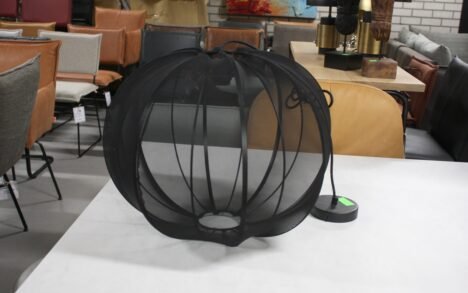 Hanglamp zwart transparant Ø50x45