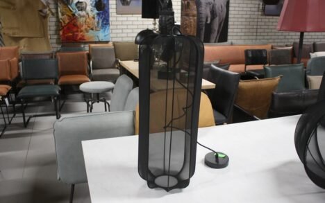 Hanglamp zwart transparant Ø25x64