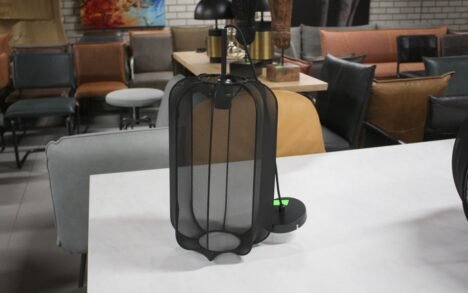 Hanglamp zwart transparant Ø25x40