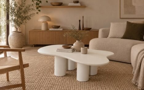 Salontafel creme organisch