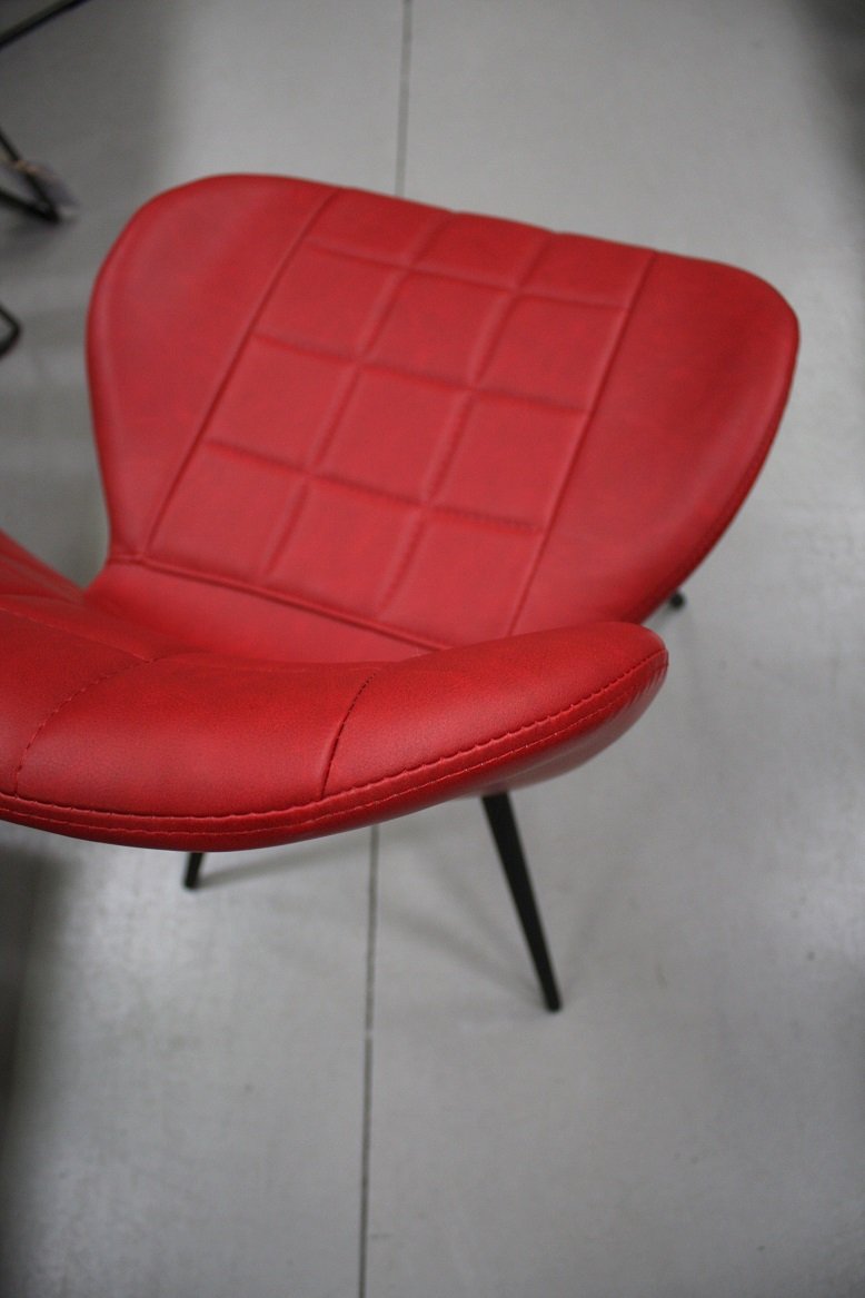 Eetkamerstoel / vlinderstoel kunstleer rood - Afbeelding 4