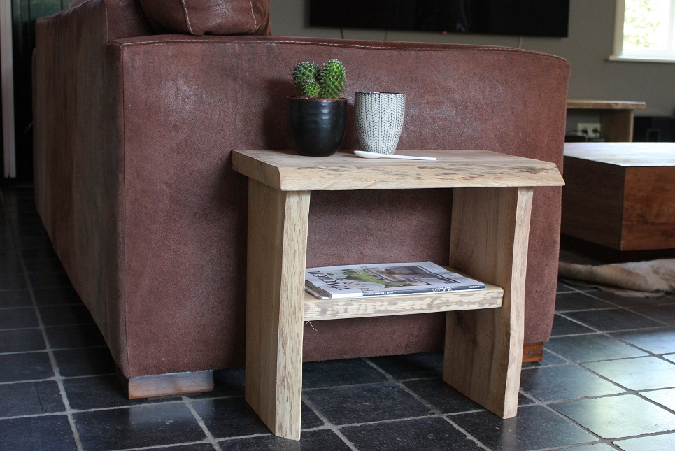 Bankje Europees eikenhout 50 cm