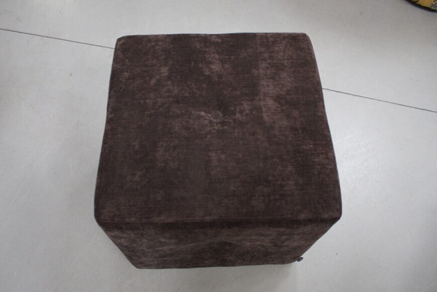 Poef / hocker vierkant velours - Afbeelding 2