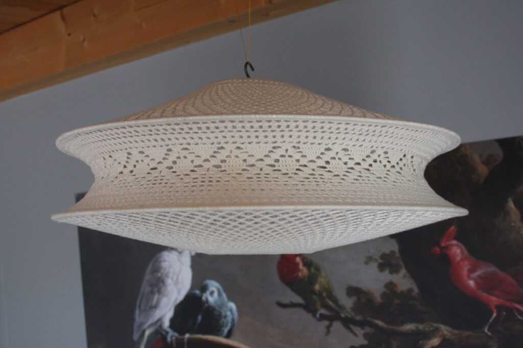 Lampenkap gehaakt Tarida Ø60 x 25 cm.