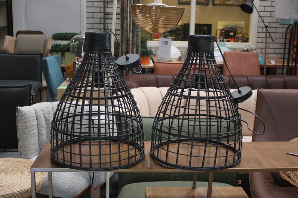 Hanglamp Puerto zwart rotan Light & Living