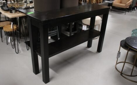 Sidetable beukenhout 140x35x91 cm.