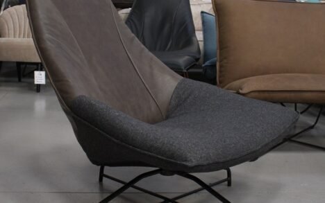 Fauteuil Beal Swivel Jess Design (leer & stof)