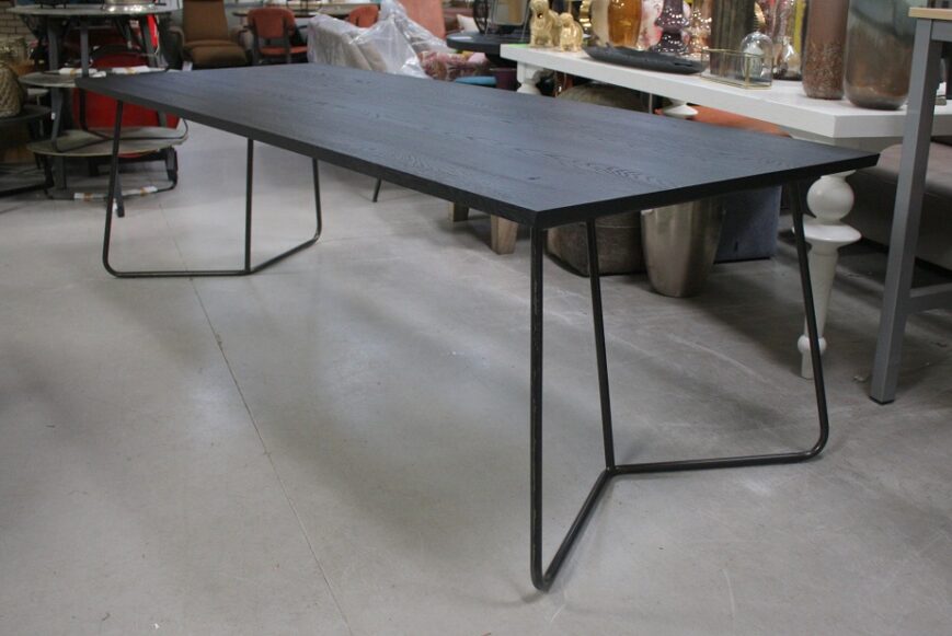 Eettafel Charles zwart Jess Design 260x100