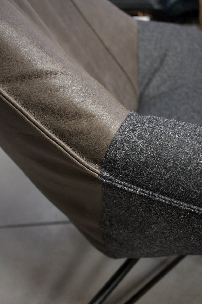 Fauteuil Beal Swivel Jess Design (leer & stof) - Afbeelding 3