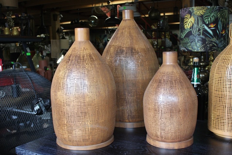 Windlicht metaal (set van 3)