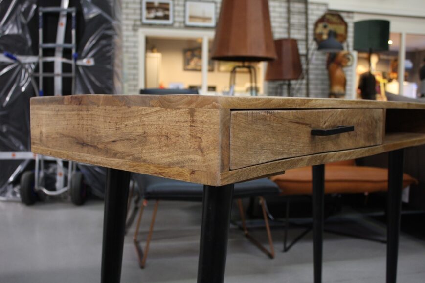 Bureau / sidetable mangohout - Afbeelding 4