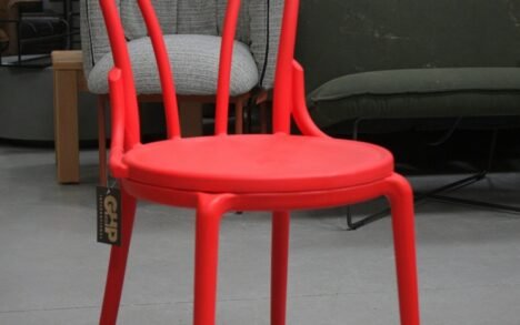 Terrasstoel / eetkamerstoel Bistro rood (kunststof)