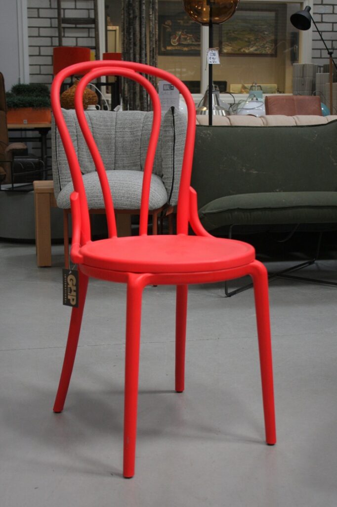 Terrasstoel / eetkamerstoel Bistro rood (kunststof)