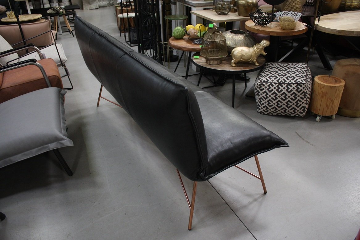 Eetkamerbank Vidar Jess Design (verkoperd) (Luxor Black) 195 cm. - Afbeelding 5
