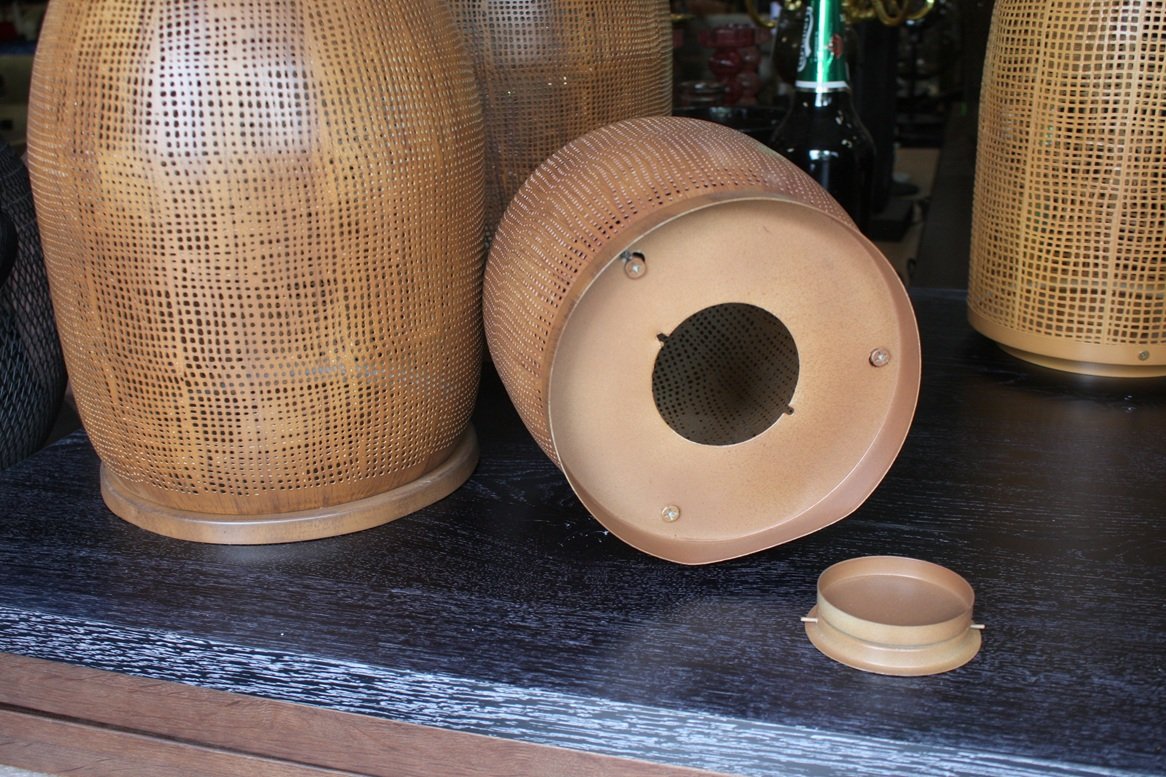 Windlicht metaal (set van 3) - Afbeelding 2