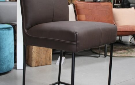 Barstoel Forward Jess Design met wieltjes (Bonanza Dark Brown)