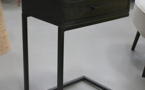 Banktafel / laptoptafel / nachtkastje zwart