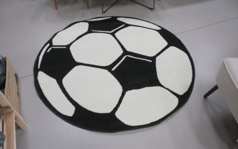 Vloerkleed rond voetbal Ø150