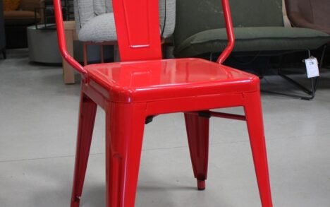 Terrasstoel / eetkamerstoel Tolix model rood