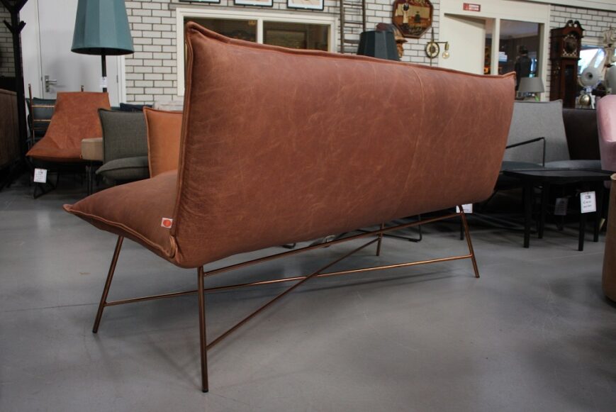 Eetkamerbank Vidar Jess Design (Bonanza British Tan) 165 cm. - Afbeelding 2