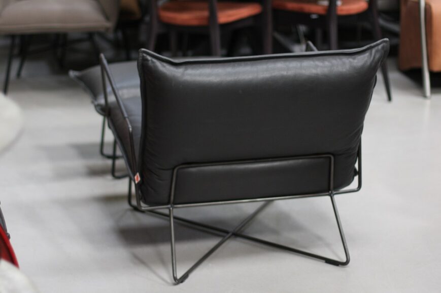 Fauteuil + hocker Earl Jess Design (Bonanza Black) - Afbeelding 6