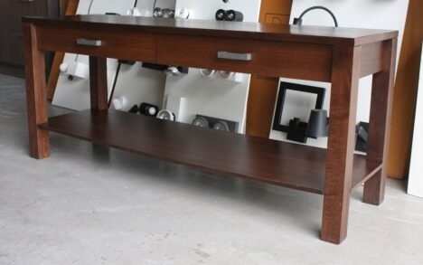 Sidetable hout met 2 lades