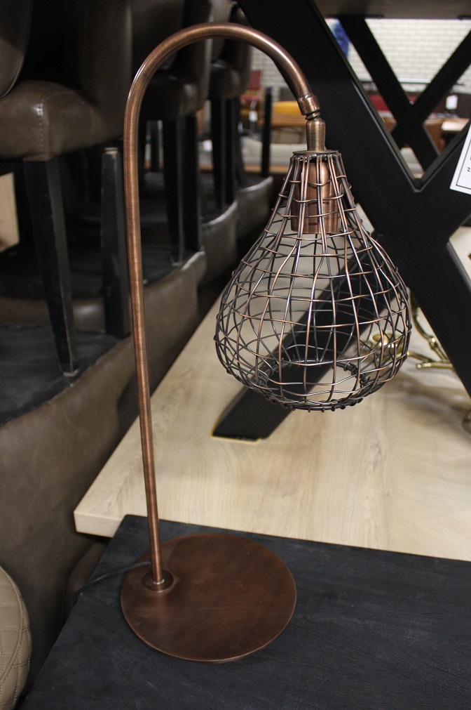 Tafellamp / draadlamp koper