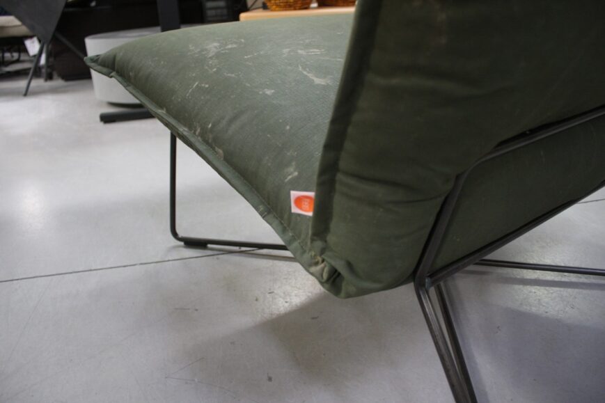 Fauteuil Earl Jess Design (canvas legergroen) - Afbeelding 4
