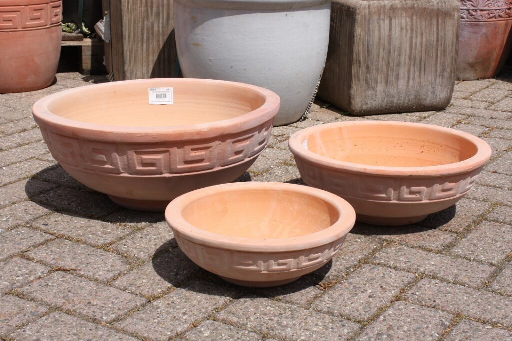 Terracotta Aztec schalen