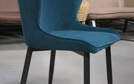 Eetkamerstoel velvet Petrol