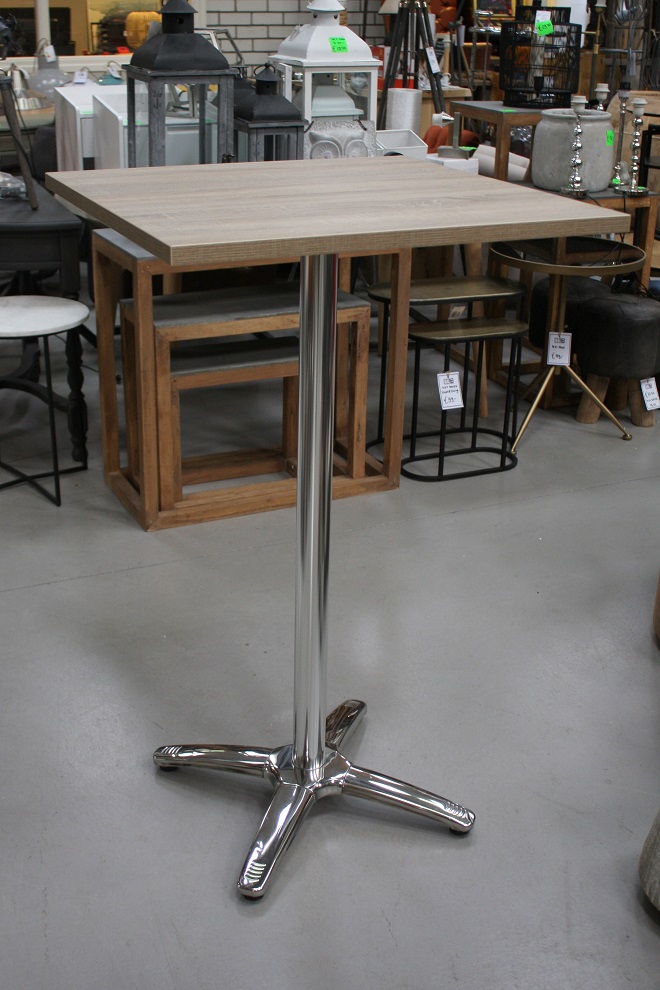 Statafel vierkant melamine blad (houtlook)