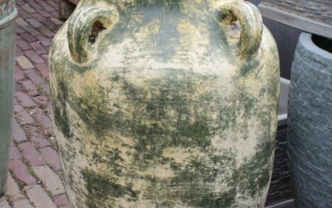 Kruik / amfora aardewerk groen