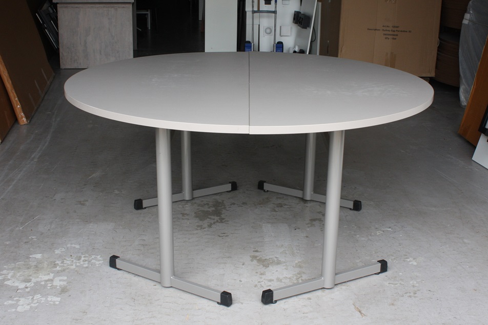 Eettafel rond in 2 delen