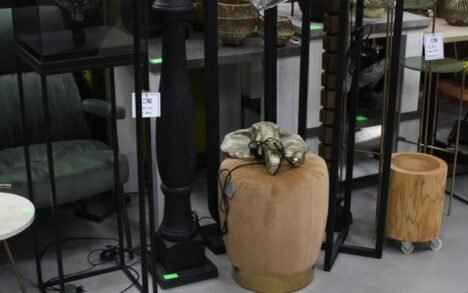 Vloerlamp metaal & glas Light & Living