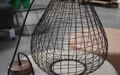 Hanglamp draadlamp koper