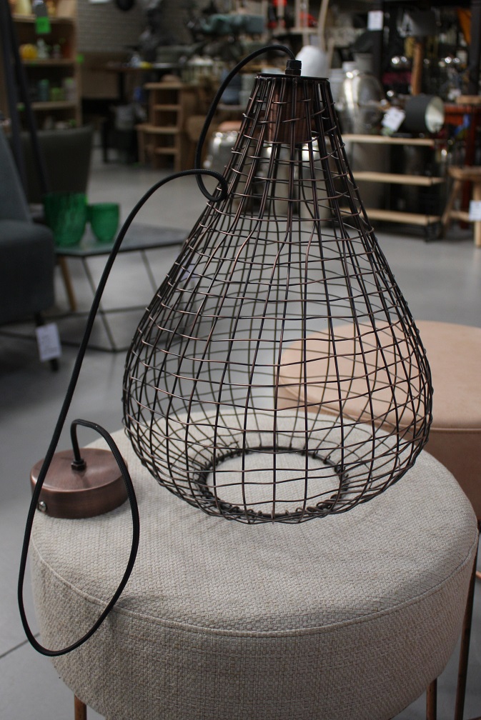 Hanglamp draadlamp koper