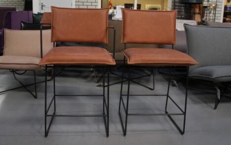 Barstoel Norman Jess Design set van 2 (Bonanza Tan)