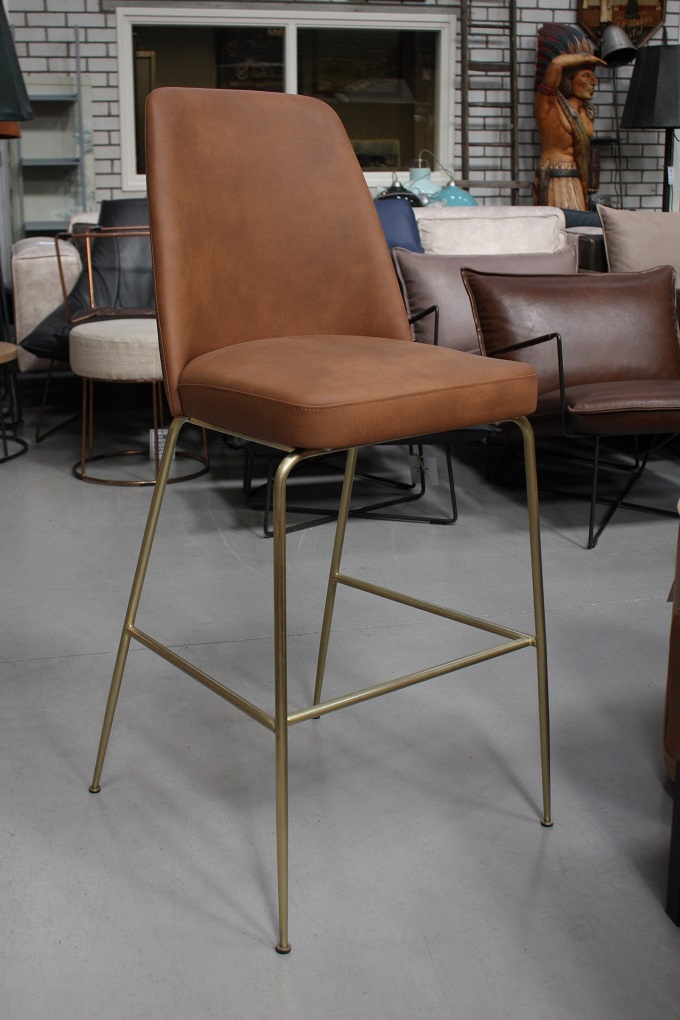 Barkruk / barstoel cognac